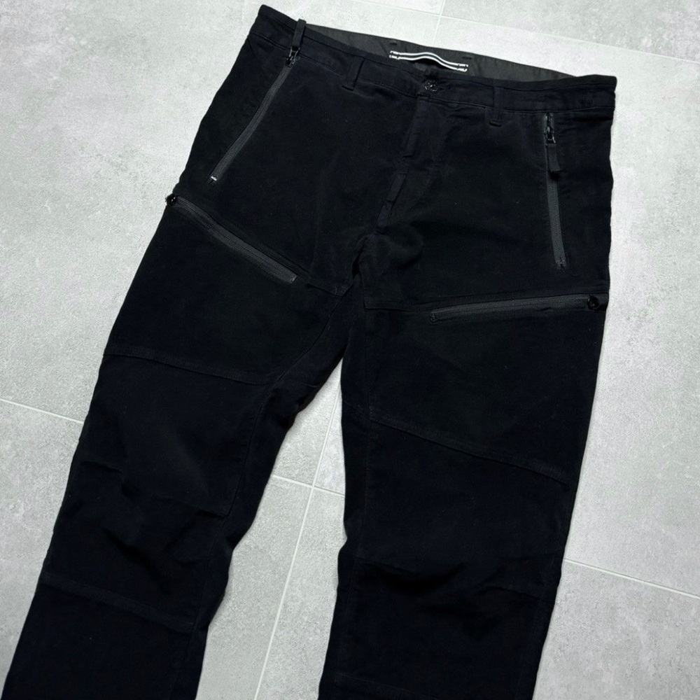 Stone Island Velvet Zipped Combat Cargo Pants